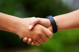 People shaking hands